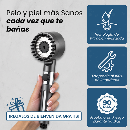 Cabezal Filtrante de Alta Presión -  Piel y Cabello Más Sanos